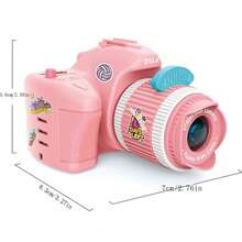 كاميرا إسقاط صغيرة للأطفال، هدية عيد الميلاد والتعليم المبكر، لعبة إبداعية تصدر أضواء وأصوات - متعدد الألوان - مشاهدة 3