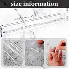 1 Pack Acrylic Sunglasses Organizer Storage Wall Mounted Eyeglasses Holder Hanging Eyewear Display Rack Hanger For Entryway Shelf (Clear) Jewelry Organizer Rack - Clear - View 9