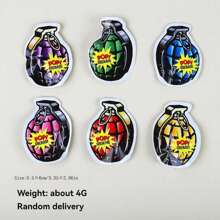 30pcs Automatic Inflatable Toy Grenade Creative Prank Miniature Bomb Model Spoof Explosive Prop (Random Color And Style) - Multicolor - View 4