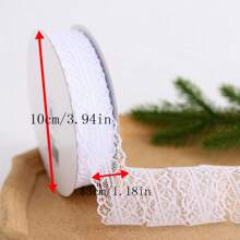 25 Yard/Cuộn, Ruy Băng Ren Rộng 3Cm Cho Hộp Quà Tặng Bó Hoa Bao Bì Tự Làm, Băng Đô, Nơ, Phụ Kiện Quần Áo, Thủ Công Mỹ Nghệ, Đồ Chơi, Trang Trí Quần Áo - Nhiều màu - Xem 2