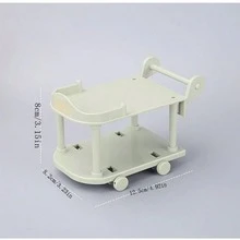 Children's Miniature Food Cart Toy, Mini Kitchen Trolley, Dollhouse Model Simulation Toy For Pretend Play - Multicolor - View 2