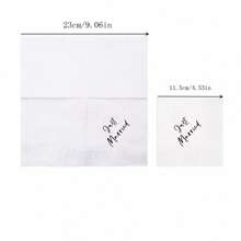 50pcs Disposable Square Napkins With Alphabet Print, Suitable For Weddings, Festivals, Restaurants And Parties,Christmas - White - View 5