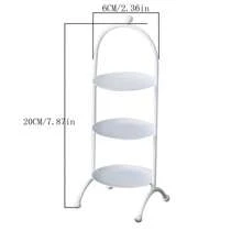 1入組迷你金屬摩天輪甜點擺設，適合在生日派對、婚禮和慶祝活動上展示杯子蛋糕和其他美味甜點，可重複使用 - 彩色 - 查看 3