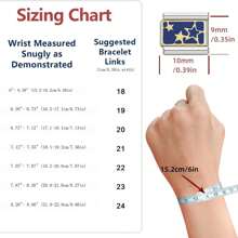 10mm*9mm Italian Charm Bracelet Link, Modular Stainless Steel Link, Neutral Style Bracelet Links For Woman Man To Create Personalized Bracelet - 3 Star - View 2