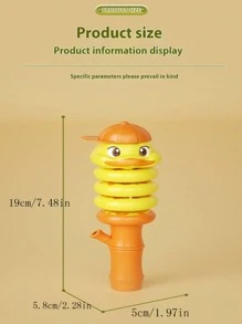 Pequeño juguete fidget de serpiente silbato de dedo, para aliviar el estrés, juguete sensorial táctil, girador en forma de pato - Juguete de boca oscilante de descompresión. - Ver 2