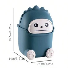 1 Thùng Rác Mini Để Bàn Có Nắp Lật, Hộp Sắp Xếp Và Lưu Trữ Cho Bàn Làm Việc Và Bàn Ăn - Nhiều màu - Xem 5