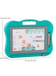 1 Set Of ABS Children's Drawing Board Writing Table/Drawing Board Table/Black And White/Colored Graffiti Board Table, Children's Home Painting Puzzle Toy, Perfect Birthday Gift For Boys And GirlsOffice, School, Drawing,Student,Markers,Stationery,Boys,Girls,School Supplies - Multicolor - View 5