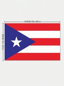 Bandera nacional de Puerto Rico, Tamaño 4 (90*150cm) - Albaricoque - Ver 2