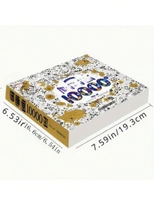 1 libro de colorear grueso y creativo de lujo, adecuado para todas las edades - Diseño para aliviar el estrés, páginas durables para colorear y dibujar, genial para la relajación y la expresión artística. Útil para la escuela, estudiantes, papelería y suministros escolares - Multicolor - Ver 6