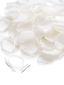 50/100/300/500/1000pcs Silk Rose Petals, Wedding Flower Petals, White Petals, Artificial Rose Petals, Proposal Basket, Aisle, Bridal Shower, Table Decor - White - View 5