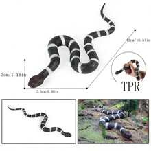 Realistic TPR Rubber Snake Model, Including Cobra, Python And Rattlesnake, Golden Python, Halloween Prank Toy - Multicolor - View 6