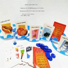 Juego de cartas, juego de adivinanzas con auriculares, juego de mesa, con cartas de humanos y mascotas, juego original de adivinanzas - Multicolor - Ver 3