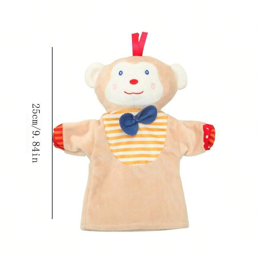 Animal Monkey Hand Puppet Toys Finger Play Ragdoll Storytelling