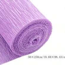 花束製作材料-彩色玩波紋紙，縮褶紙，手工製作玫瑰和康乃馨，DIY手工藝品用品-加厚捲起紙 - 彩色 - 查看 2