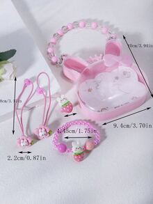 1套高端公主系列粉色手提盒包裝套裝，是孩子完美禮物 - 彩色 - 查看 12