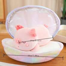 1 pieza de colgante de peluche de cerdo colgado de una concha marina - Multicolor - Ver 2