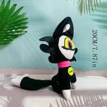 1 件黑色独眼小黑猫毛绒娃娃，创意可爱又有趣的魔眼猫毛绒娃娃，完美的惊喜礼物 - 黑色 - 查看 3