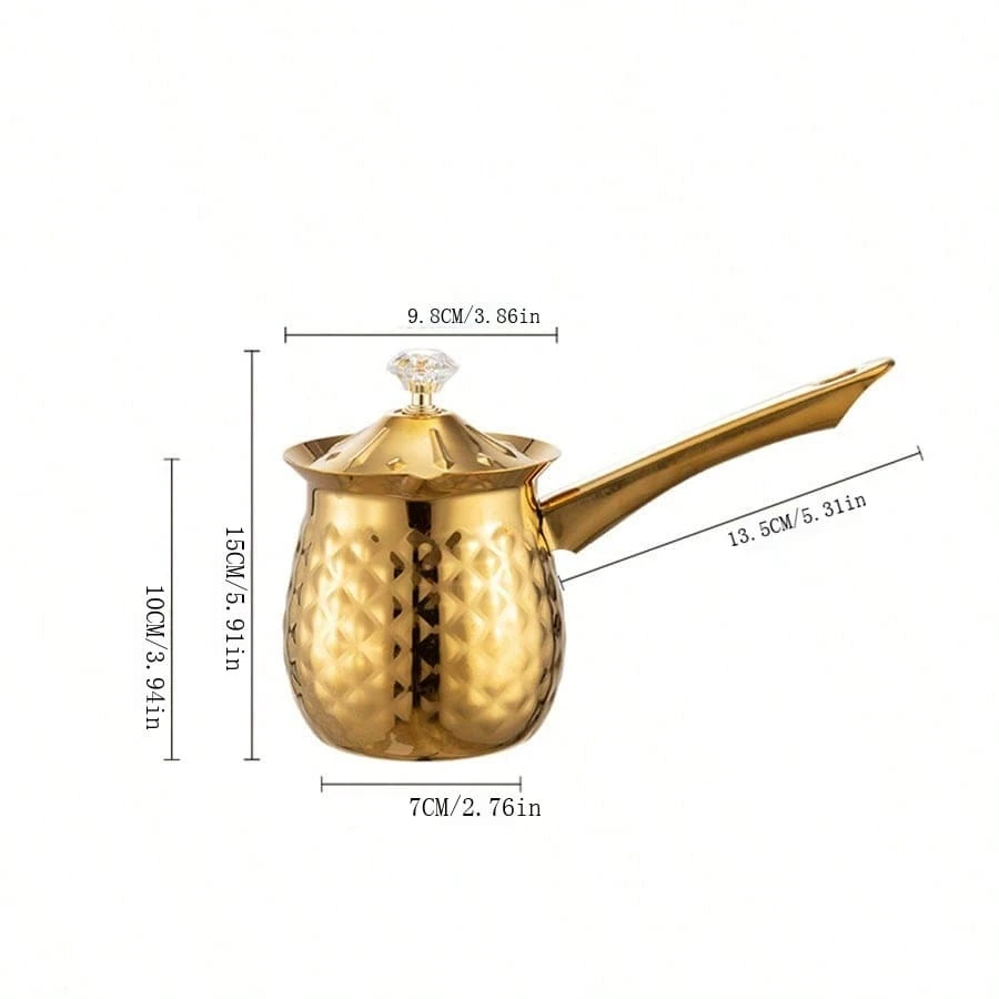 Stainless Steel Coffee Pot With Handle And Pointed Spout For Latte Art