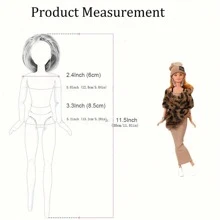 בגדים לבובות 1:6, בגדים ואביזרים לבובה 11"/30 ס"מ, שמלה, כובע, מעיל צמידים עגילים נעליים מכנסיים חולצות,/מתנה ליום/חג המולד - ריבוי צבעים - ראה 2