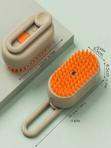 1pc Pet Automatic Spraying Shedding, Anti-Static & Massage Comb, For Cats And Dogs Grooming