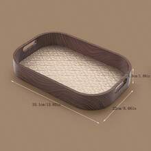 1個多功能零食托盤，裝飾水果盤，咖啡杯托盤，茶杯托盤，蛋糕盤，家庭乳酪盤 - 綠色 - 查看 2