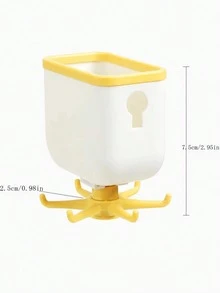 1pc Rotary Hook Kitchen Tool Storage Traceless Hook No-Drill Hole Hanging 360-Degree Rotary Storage Rack - Multicolor - View 4