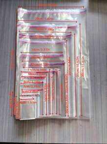 50个透明OPP塑料袋，适用于礼品、珠宝及其他包装，适合返校情人节