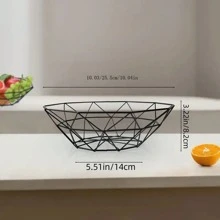 1 个水果篮、客厅咖啡桌水果盘、圣诞节和万圣节派对和节日水果零食托盘、多功能厨房储物篮