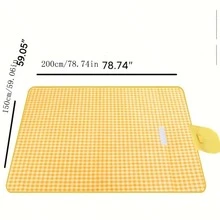 1 pieza de Manta de Picnic Impermeable para la diversión al aire libre sin complicaciones, liviana y duradera en tela no tejida, perfecta para acampar, excursiones a la playa y aventuras familiares - Multicolor - Ver 5