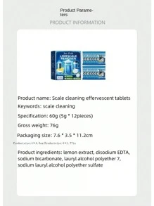 1pc Stainless Steel Cookware & Kettle Descaling Cleaning Tablet Lemon Flavored (60g),Kitchen,Bathroom,Home,Household Suppliers