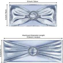 5pcs, Nordic Style Hotel Wedding Banquet Decoration Chair Cover, Chair Back Cover, Chair Ribbon Bow, Chair Back Buckle Universal Elastic Chair Tie, Wedding, Banquet, Hotel Home Decoration