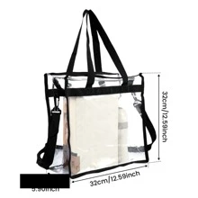 Túi xách PVC trong suốt, Túi mua sắm đeo chéo, Túi đeo vai du lịch biển sức chứa lớn dành cho buổi hòa nhạc, sự kiện và lễ hội - Nhiều màu - Xem 3