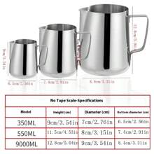 Tasse à fleurs en acier inoxydable avec bec pointu, pot à fleurs avec échelle, tasse à mousse de lait, tasse à fondre la cire, ustensile à café en forme de fleur