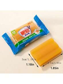 2入組創意肥皂造型橡皮擦，卡通橡皮擦可無痕清潔，隨機款式 - 彩色 - 查看 6