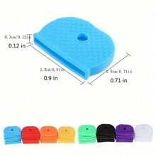 10pcs/20pcs Silicone Key Cover Set - Organize And Recognize Keys With Colorful PVC Caps | Various Sizes, Easy To Wear, Random Color,Bag,Organizer,Storage