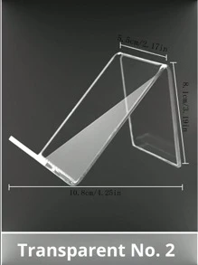 1入組亞克力手機支架，創意ins風格宿舍裝飾、桌面櫃台、手機透明顯示架(產品外包裝隨機發貨) - 彩色 - 查看 3