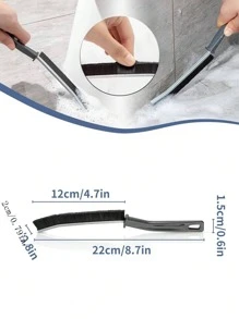 6 piezas Cepillos de limpieza para ranuras, herramienta de limpieza multifuncional para rendijas, cepillos para rincones muertos para baño, cocina, azulejos, ventanas y ranuras de puertas