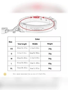 1pc Bestselling Adjustable Pet Collar With ID Tag, Essential Dog Training Leash Accessory - Pink - View 6