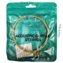 6pcs Anti-Rust Folk Acoustic Guitar Strings, Phosphor Bronze Full Set Guitar Strings Set - Multicolor - View 2
