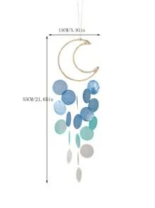 月亮贝壳风铃捕梦网风铃房间阳台墙壁装饰吊坠空中挂饰，家居装饰，房间装饰，墙壁装饰