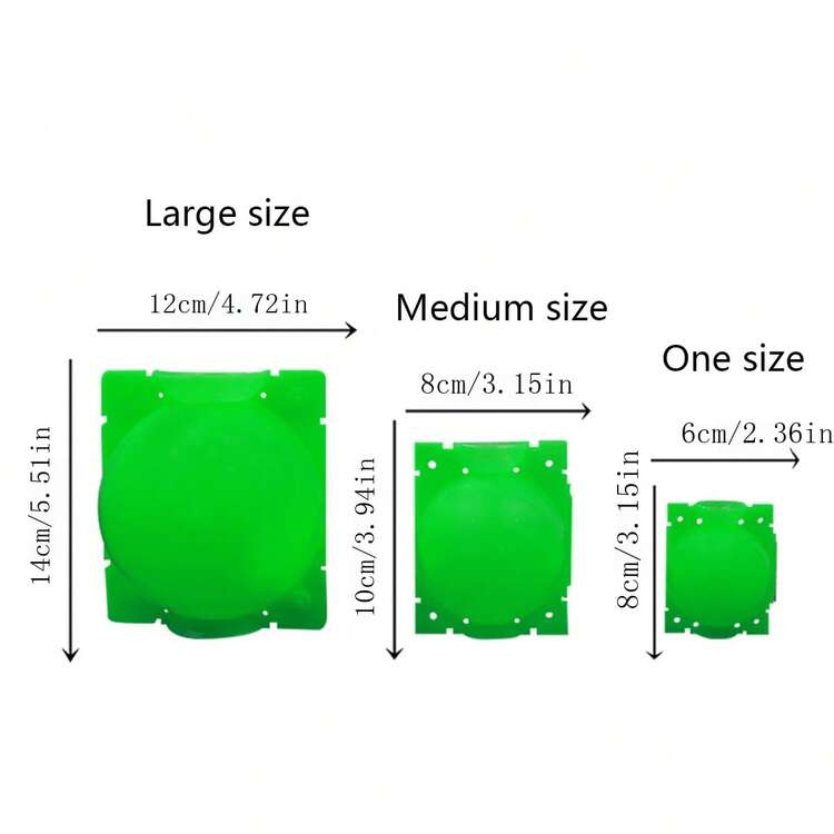 5pcs/Set High-Performance Green Plant Propagation Tool Kit - Durable Plastic Propagation Box With Cutting And Grafting Tools For Air Layering Bean Pods, Reusable Plant Rooting Device, Gardening Plant Rooting Box, High-Pressure Propagation Ball Grafting Device, Root Control Device, Transplantation Ball Cut Seedling Device (Green). Available In 3 Sizes: Small (8*6cm/3.14*2.36in), Medium (10*8cm/3.94*3.14in), Large (14*12cm/5.51*4.72in) - Multicolor - View 3