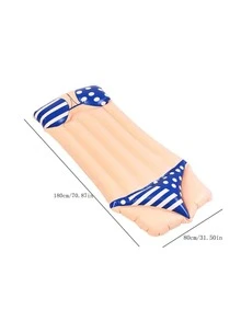 Inflatable Bikini Float Creative Water Floating Bed Game Air Mattress With Exquisite Color Design - Multicolor - View 2