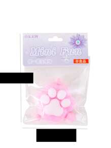1pc Plush Cat Paw Squishy Toy, Large TPR Soft Pressure-Reducing Plush Slow Rebound Decompression Artifact - Multicolor - View 3