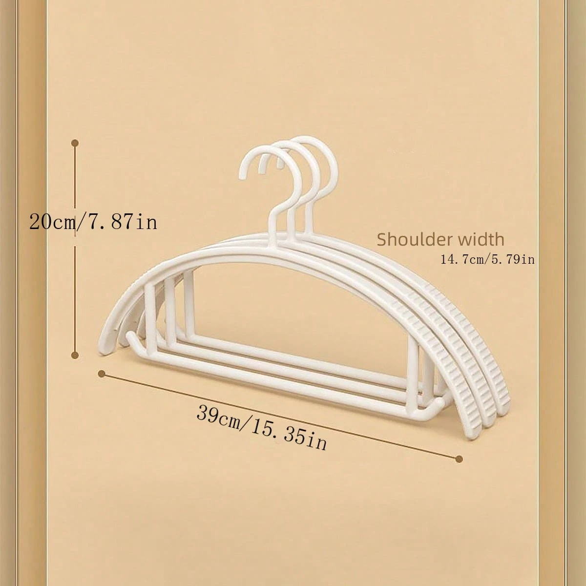 Home Plastic Hangers 10 Pack Clothes Hanger With Hooks Durable