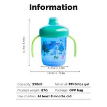250ml Children's Plastic Baby Water Cup, Seal Anti-Leak Duckbill Training Drinking Cup For Infants And Toddlers - Multicolor - View 6