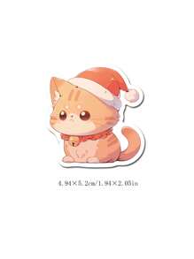 50张圆眼可爱卡通猫咪贴纸，创意自粘装饰笔记本、手机、水杯，防水贴纸，卡哇伊猫咪，玛丽猫卡通，招财猫贴纸，贴纸，猫咪贴纸，卡哇伊，贴纸，猫咪贴纸，可爱贴纸，贴纸，猫咪贴纸，卡哇伊，杯子贴纸，眼睛贴纸，玛丽 - 彩色 - 查看 3