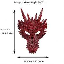 Horror Dragon Mask For Masquerade Party, Movie Performance, Festival, Stereo Plastic Dragon Head Mask - Multicolor - View 2