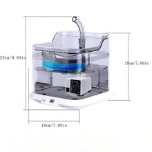 Wireless Intelligent Rechargeable Water Fountain For Pets, Quiet Automatic Large Capacity Portable Water Dispenser For Cats And Small Dogs - White - View 9