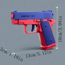 1 pieza Pistola de agua de verano para niños M1911 sin electricidad, pistola de alta presión totalmente automática, juguete de playa para niños y niñas