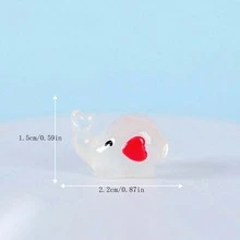 7入組可愛的夜光小象裝飾組——多功能可愛的卡通擺件，適用於桌面、汽車和多種場合：房間、節日、家居、辦公室、派對、聖誕節增添氣氛 - 彩色 - 查看 7